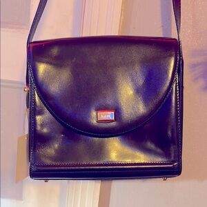 Classic Black Bally Purse Crossbody